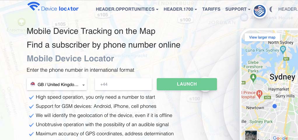 मानचित्रों पर फ़ोन खोजने और ढूंढने के लिए एप्लिकेशन | डिवाइस-लोकेटर